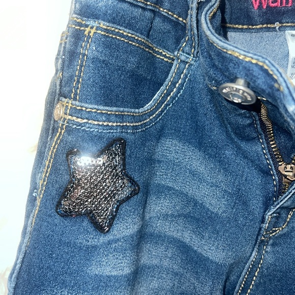 Girl Embroidered Patched Jeans Size 8 - Picture 6 of 7